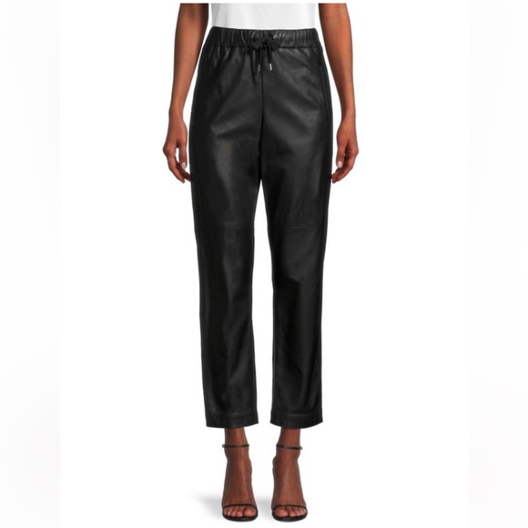 Brunello Cucinelli Pants - Brunello Cucinelli High-Waist Leather Pants
